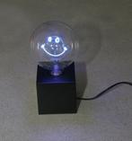 LEX tafellamp met Smiley gloeilamp in kleur blauw., Ophalen of Verzenden, Zo goed als nieuw, Modern, Minder dan 50 cm