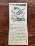 Voetbal karikatuur Dik Bruynesteyn Abe Lenstra sept 1973, Ophalen of Verzenden, 1960 tot 1980, Knipsel(s)