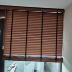 Bruine houten jaloezieën, Huis en Inrichting, Stoffering | Gordijnen en Lamellen, Ophalen, Bruin, 200 cm of meer, 150 tot 200 cm