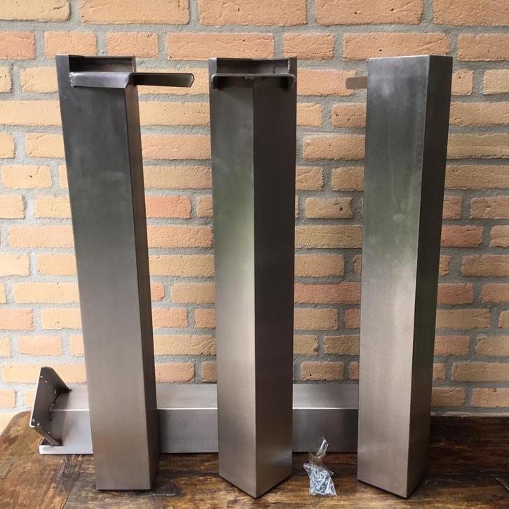 RVS eetkamer tafelpoten / onderstel, Huis en Inrichting, Tafelonderdelen, Nieuw, 50 tot 100 cm, Rechthoekig, Ophalen