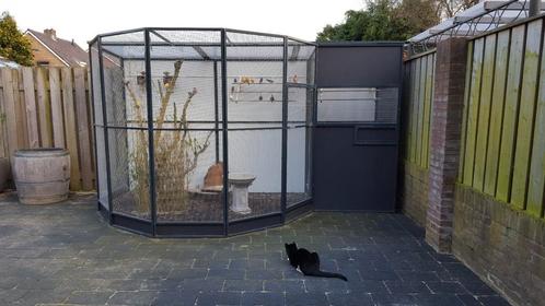 Voliere aluminium, Dieren en Toebehoren, Vogels | Hokken en Kooien, Zo goed als nieuw, Volière, Aluminium, Ophalen
