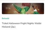 Kaarten halloween fricht Nights, Tickets en Kaartjes, Drie personen of meer, Ticket of Toegangskaart