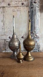 Antiek Marokkaanse rozenwater fles - parfumfles, Ophalen of Verzenden