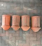 10 nokpannen + 4 eindvorsten, Doe-het-zelf en Verbouw, Dakpannen en Dakbedekking, Ophalen, Gebruikt, Steen of Klei, Minder dan 5 m²