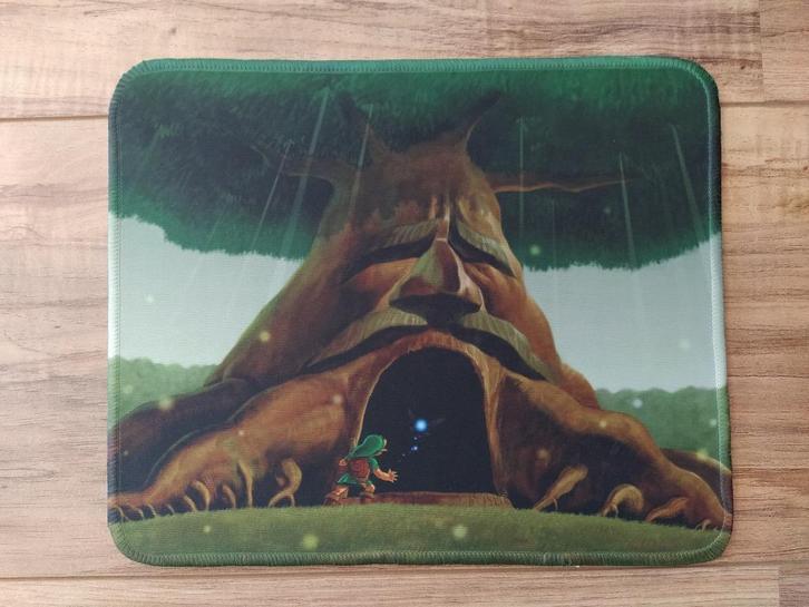 Zelda Nintendo SNES 64 Retro Ocarina Link Navi Time Muismat, Computers en Software, Muismatten, Zo goed als nieuw, Verzenden