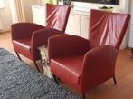 Twee Moderne Leder Montis Design Fauteuils, Ophalen, Gebruikt, Modern Design, 50 tot 75 cm