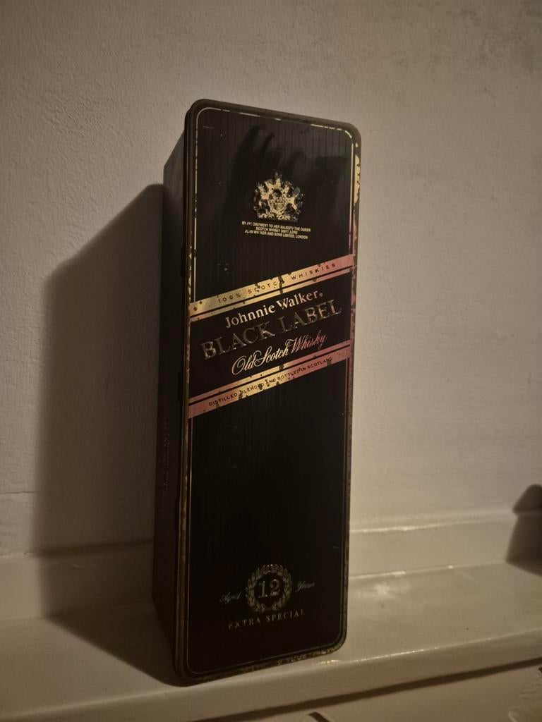 Johnnie Walker Black Label Blikken Bus, Ophalen of Verzenden, Gebruikt, Overige, Overige merken