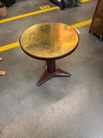 Vintage gouden bijzettafel, Minder dan 55 cm, Gebruikt, Rond, Ophalen of Verzenden
