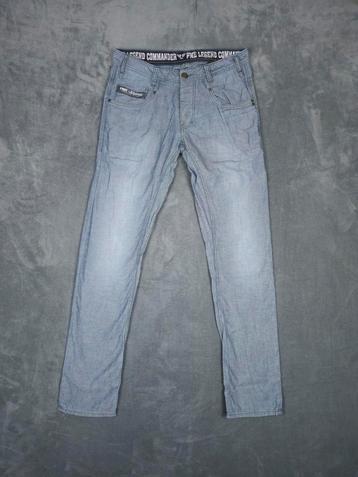 PME Legend Broek Commander W33 L36 Regular Fit Lichtblauw beschikbaar voor biedingen