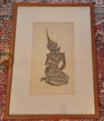Thailand 75x55cm, Antiek en Kunst, Kunst | Niet-Westerse kunst, Ophalen