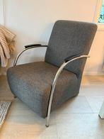 Fauteuil | Woood Halifax | Grijs | 2 stuks, Ophalen, Zo goed als nieuw, 75 tot 100 cm, 50 tot 75 cm