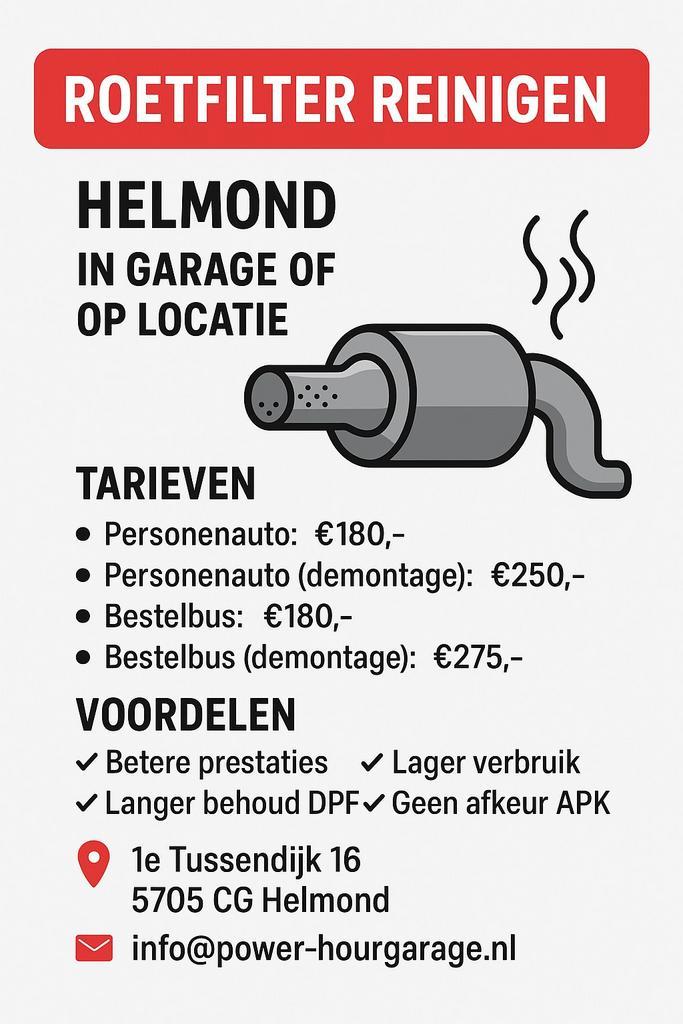 roetfilter schoonmaken, Auto diversen, Onderhoudsmiddelen, Ophalen of Verzenden