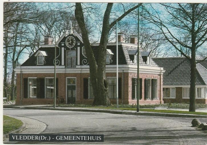 VLEDDER Gemeentehuis, Verzamelen, Ansichtkaarten | Nederland, Ongelopen, Drenthe, 1980 tot heden, Verzenden