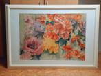 aquarel schilderij bloemenmotief in natuurlijke kleuren, Ophalen