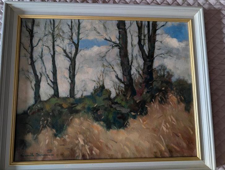 Clement Bezemer - Biesbosch, 1982, Antiek en Kunst, Kunst | Schilderijen | Klassiek, Ophalen of Verzenden