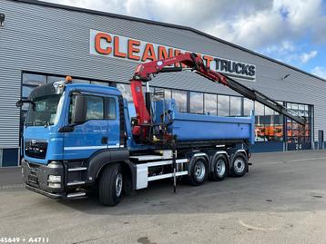 MAN TGS 35.440 8x4 HMF 17 Tonmeter laadkraan (bj 2013) beschikbaar voor biedingen