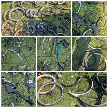 partij fietsonderdelen in 1 koop beschikbaar voor biedingen