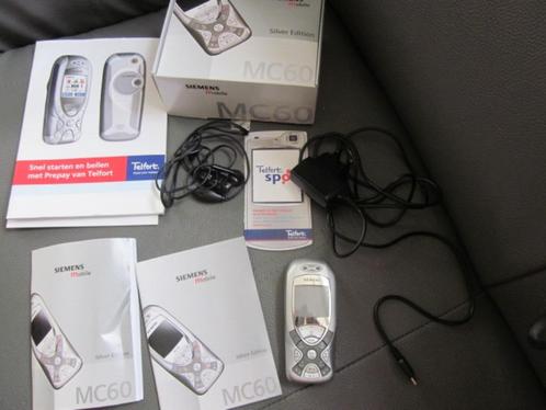 mobiel /siemens MC60/2004/silver in originele doos/oplaadsn, Telecommunicatie, Mobiele telefoons | Siemens, Gebruikt, Zonder abonnement