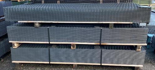 75m 100cm dubbelstaafmat 6/5/6 Grijs (RAL 7016) Opruiming, Tuin en Terras, Tuinhekken en Hekwerk, Nieuw, Dubbelstaafmat hekwerk