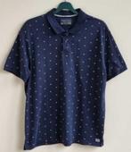 Angelo Litrico blauwe polo met blauw/wit printje mt. XL, Kleding | Heren, Polo's, Blauw, Angelo Litrico, Maat 56/58 (XL), Ophalen of Verzenden