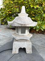 Verlichte Japanse Pagode Tuinlantaarn, Tuin en Terras, Tuinbeelden, Ophalen, Gebruikt, Overige typen