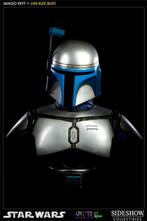 BlackFriday Deal Sideshow life size Jango Fett bust signed!!, Verzamelen, Star Wars, Ophalen, Zo goed als nieuw, Beeldje of Buste