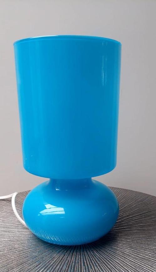 Vintage IKEA Lykta tafellamp retro paddestoellamp lamp blauw, Huis en Inrichting, Lampen | Tafellampen, Gebruikt, Minder dan 50 cm