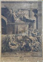 Étienne Picart gravure "Het Kindeke Geboren", beschadigd, Ophalen