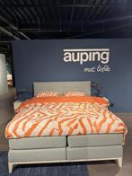 Grijze/Blauwe Auping Criade Boxspring 180 x 210 cm, Ophalen, Gebruikt, 210 cm, Tweepersoons