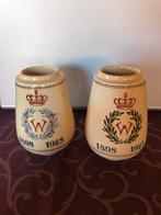 2 oude mosterd potten 25 jarig reg jubileum Wilhelmina, Verzamelen, Koninklijk Huis en Royalty, Gebruikt, Ophalen of Verzenden