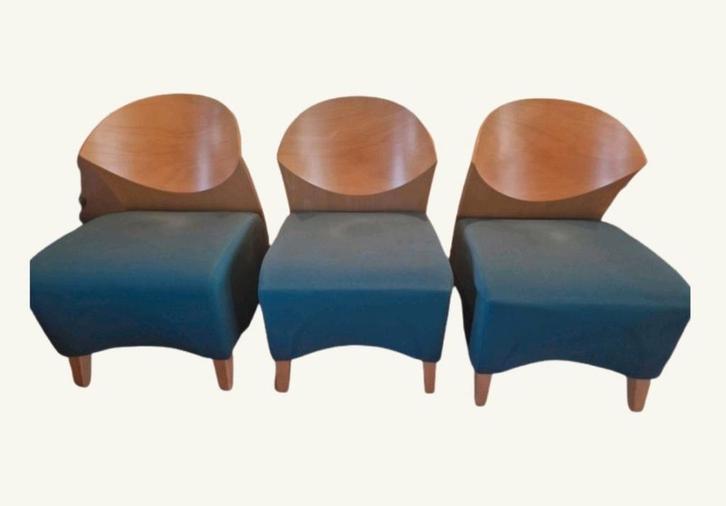 Fora Form RAV stoelen set van 3 - Scandinavisch design, Huis en Inrichting, Stoelen, Zo goed als nieuw, Drie, Hout, Stof, Ophalen