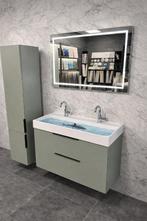 Primabad badmeubel 100 cm + hoge kast en spiegel - showmodel