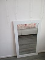 Witte Spiegel met Tegelrand, 100 tot 150 cm, Ophalen of Verzenden, Zo goed als nieuw, Rechthoekig