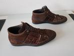 <  Floris van Bommel MAAT 44 bruine leren sneakers boots 9.5, Kleding | Heren, Schoenen, Bruin, Verzenden, Floris van Bommel, Gedragen