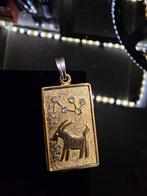 Gouden hanger met Steentjes uit het jaar 1980, Gebruikt, Ophalen of Verzenden, Goud, Goud