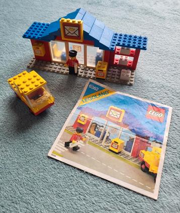 Lego Legoland Postkantoor met auto (set 6362) + bouw boekje. beschikbaar voor biedingen