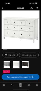 HEMNES ladekast IKEA, Huis en Inrichting, Ophalen, Gebruikt, 5 laden of meer, 150 tot 200 cm