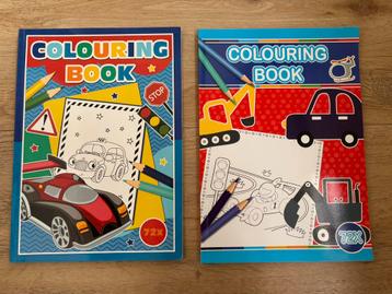 2 Kleurboeken Voertuigen - GRATIS bij andere aankoop! beschikbaar voor biedingen