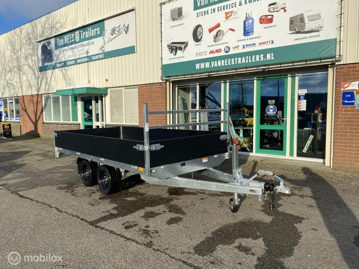 Saris PL356x184 2700kg plateau aanhanger black edition, Auto diversen, Aanhangers en Bagagewagens, Nieuw