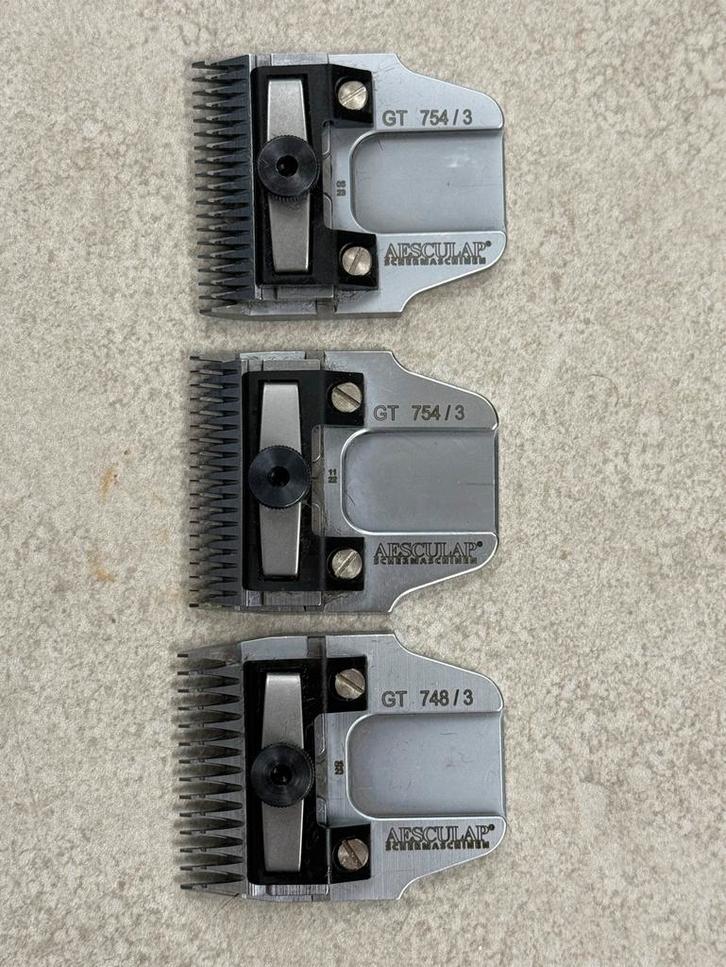 3 NIEUWE Aesculap scheerkoppen / 2x GT754 / 1x GT748, Dieren en Toebehoren, Overige Dieren-accessoires, Nieuw, Ophalen of Verzenden