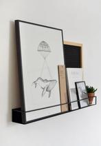 Wandplank / Displayplank - IKEA Sammanhang - Zwart Metaal, Huis en Inrichting, Woonaccessoires | Wandplanken en Boekenplanken