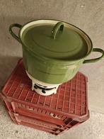 groen emaille pan., Ophalen of Verzenden
