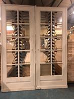 2 set Antieke glas in lood schuif / en-suite deuren 211x165, Ophalen