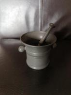 Tin vijzel twee keuren met stamper, Antiek en Kunst, Antiek | Tin, Ophalen of Verzenden