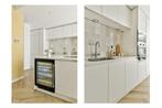 Strakke moderne mat witte eilandkeuken + Gedemonteerd, Huis en Inrichting, Keuken | Complete keukens, Wit, Overige typen, Ophalen of Verzenden