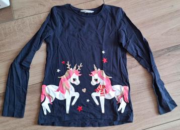 H&M Longsleeve 134-140 Eenhoorns Kerst beschikbaar voor biedingen