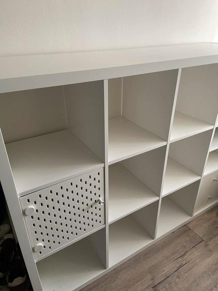Ikea Kallax kast 4x3 (112x147cm), Huis en Inrichting, Kasten | Boekenkasten, Zo goed als nieuw, 100 tot 150 cm, 25 tot 50 cm, Met plank(en)