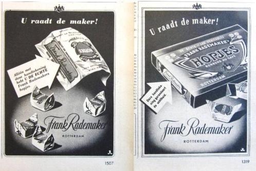 34 vintage advertenties reclames Frank Rademaker Rotterdam 4, Verzamelen, Merken en Reclamevoorwerpen, Gebruikt, Verzenden