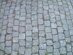100m2 Portugees graniet grijs 9-11cm kinderkoppen kassei oud, Tuin en Terras, Tegels en Klinkers, Ophalen, Gebruikt, Klinkers