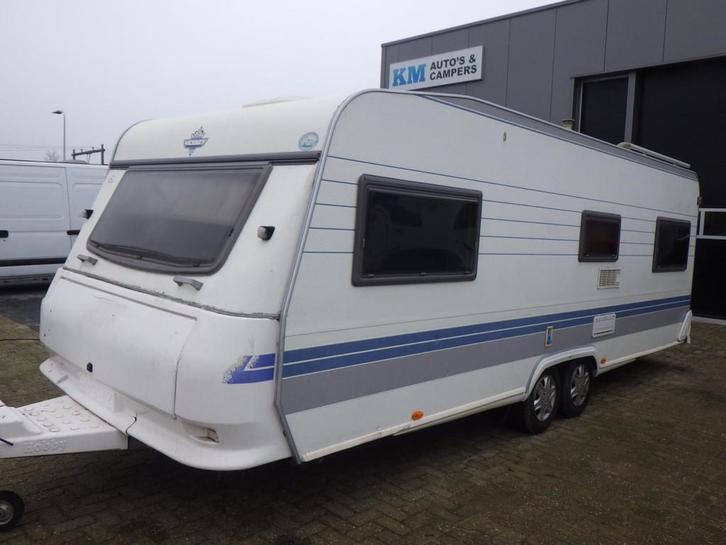 Hobby 27 Hobby caravan niet origineel meer van binnen inr mo, Caravans en Kamperen, Caravans, Bedrijf, 1250 - 1500 kg, Hobby